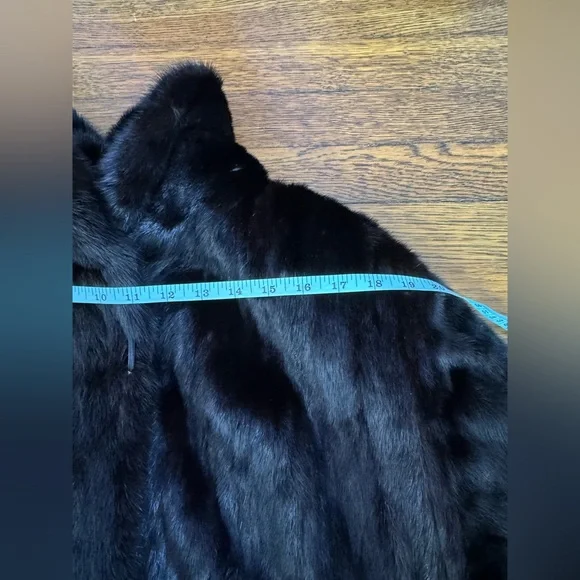 Luxurious Black Mink Fur Coat jacket Furs by Aritz - Picture 11 of 17